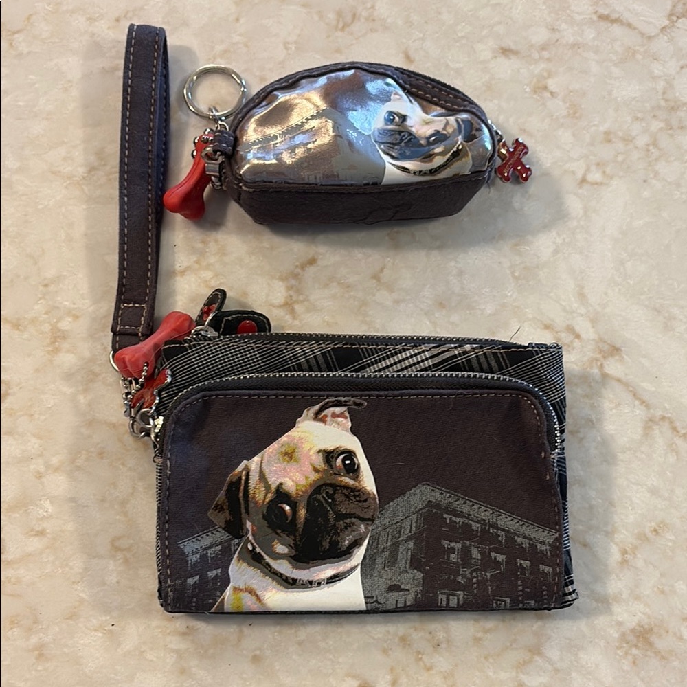 Fuzzy Nation Wristlet and key chain